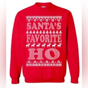 Funny ugly Christmas Sweatshirt Santa’s favorite HO crewneck 47141